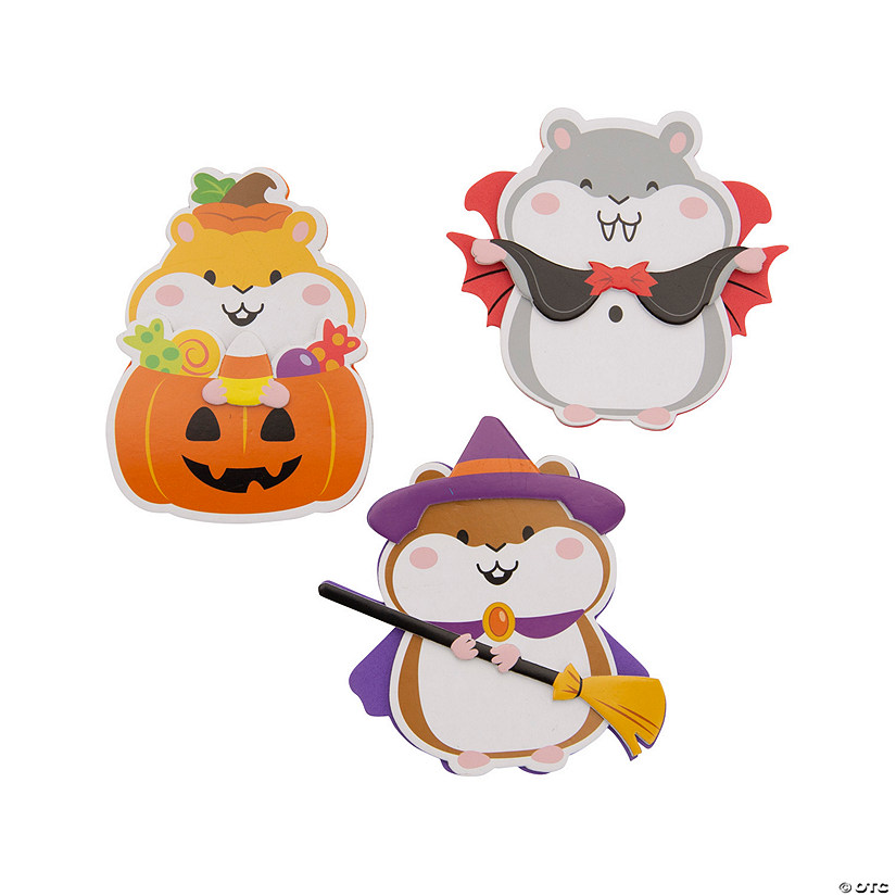 Halloween Hamster Magnet Craft Kit - Makes 12 Image