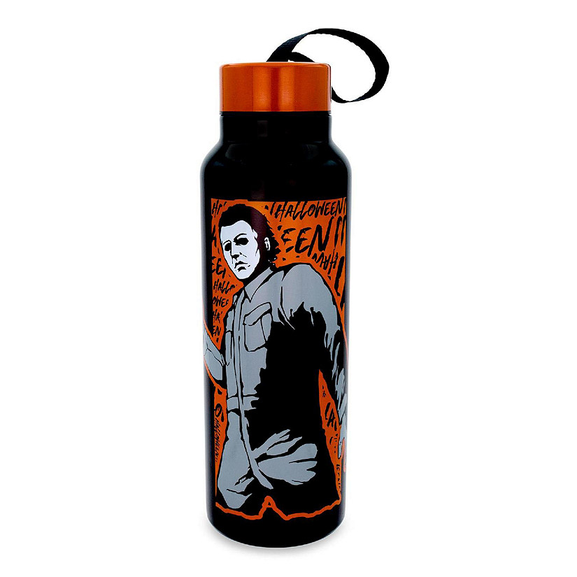 Halloween II Michael Myers Stainless Steel Water Bottle  Holds 27 Ounces Image