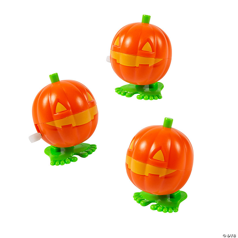 Halloween Jack-O&amp;#8217;-Lantern Wind-Ups - 12 Pc. Image