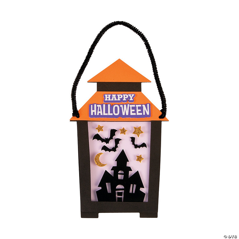 Halloween Lantern Sign Craft Kit- Makes 12 Image