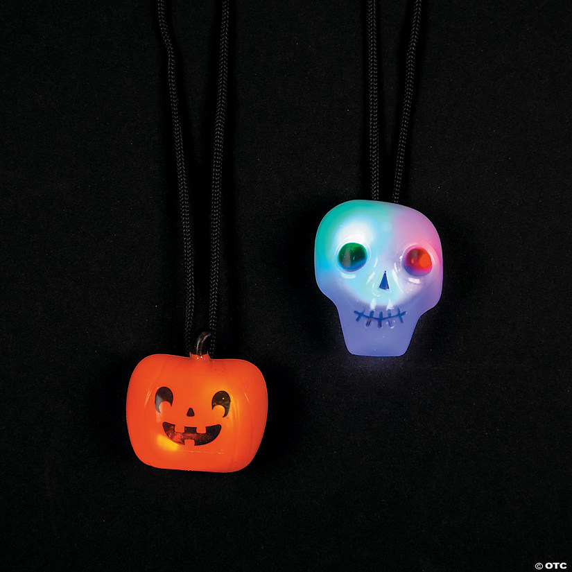 Halloween Light-Up Necklaces - Less than Perfect - 12 Pc. Image