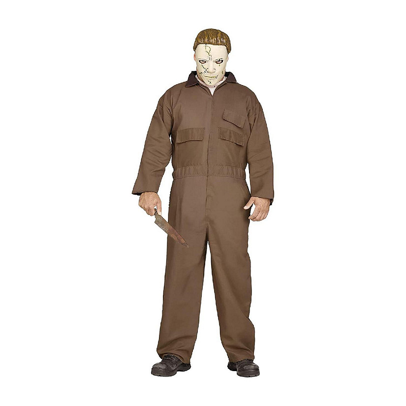 Halloween Michael Myers Adult Costume and Memory-Flex Mask  One Size Image