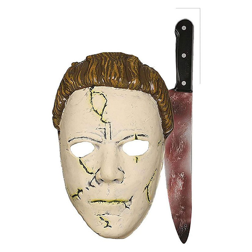 Halloween Michael Myers Mask/Knife Costume Accessory Set Image