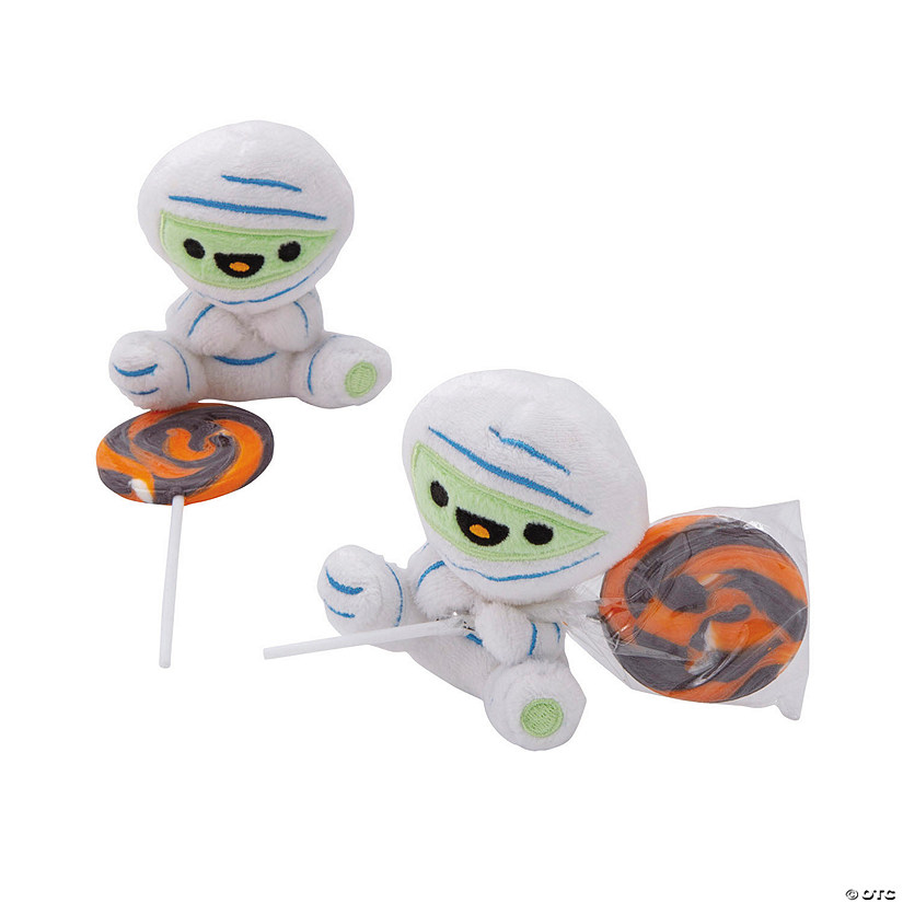 Halloween Mini Stuffed Mummies with Lollipops for 12 Image