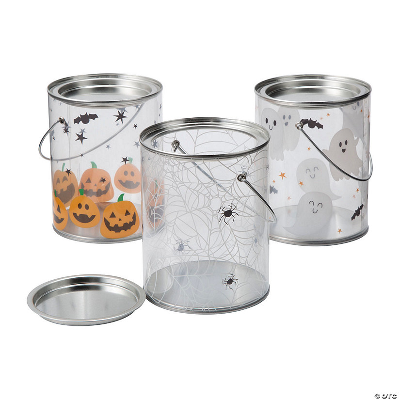 Halloween Paint Bucket Favor Containers - 6 Pc. Image