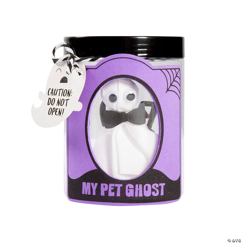 Halloween Pet Ghost in Jar Craft Kit - Makes 6 Image