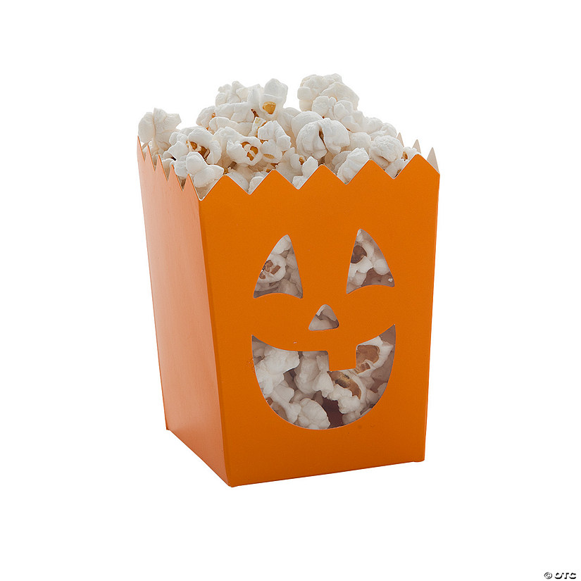 Halloween Popcorn Boxes with Cellophane Windows - 12 Pc. Image