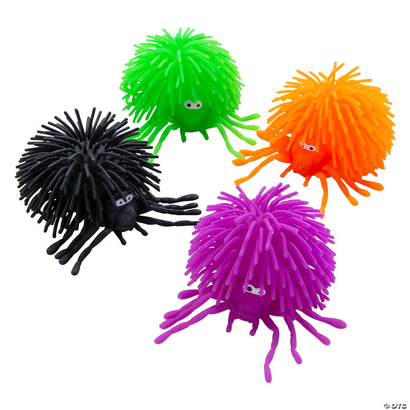 Halloween Puffer Spiders &#8211; 12 Pc. Image