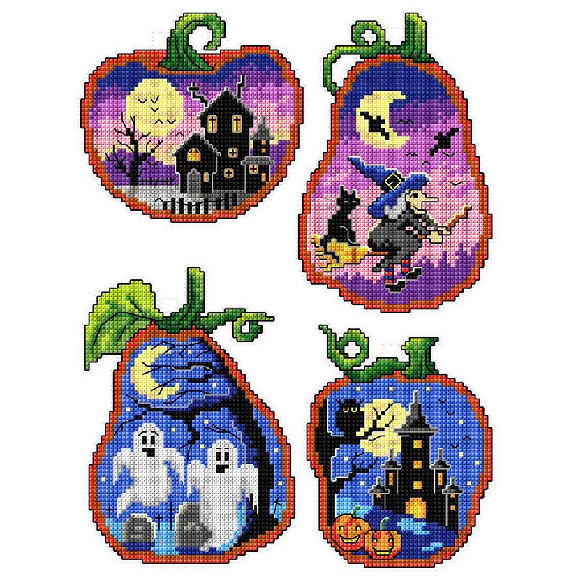 Halloween Scenes 147CS Crafting Spark Counted Cross-Stitch Kit Image