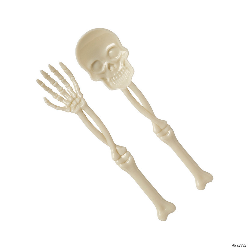Halloween Skeleton Fork & Spoon Set - 16 Pc. Image