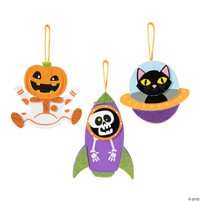 Halloween Space Character Ornament Craft Kit &#8211; Makes 12 Image