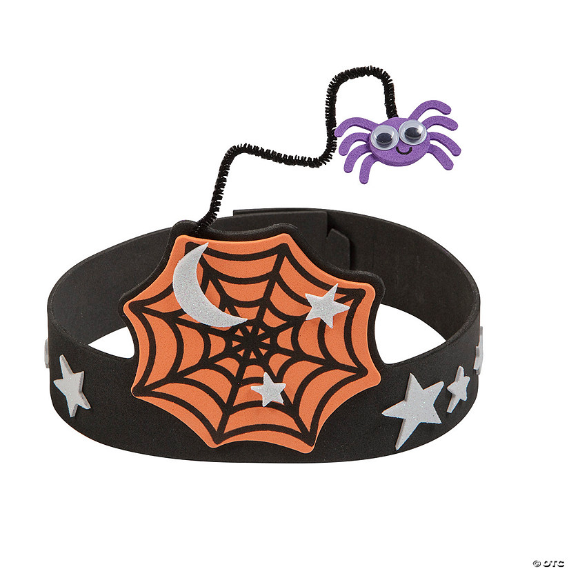 Halloween Spider Web Headband Craft Kit - Makes 12 Image