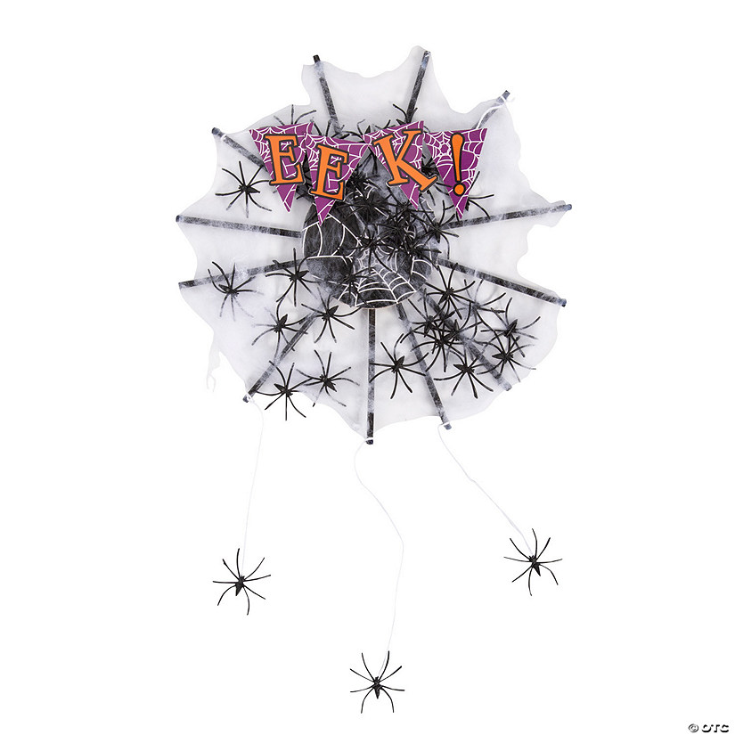 Halloween Spider Wreath Craft Kit - Makes 3 Image