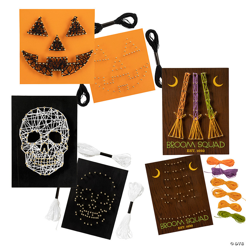 Halloween String Art Craft Kit Assortment - Makes 3 Image