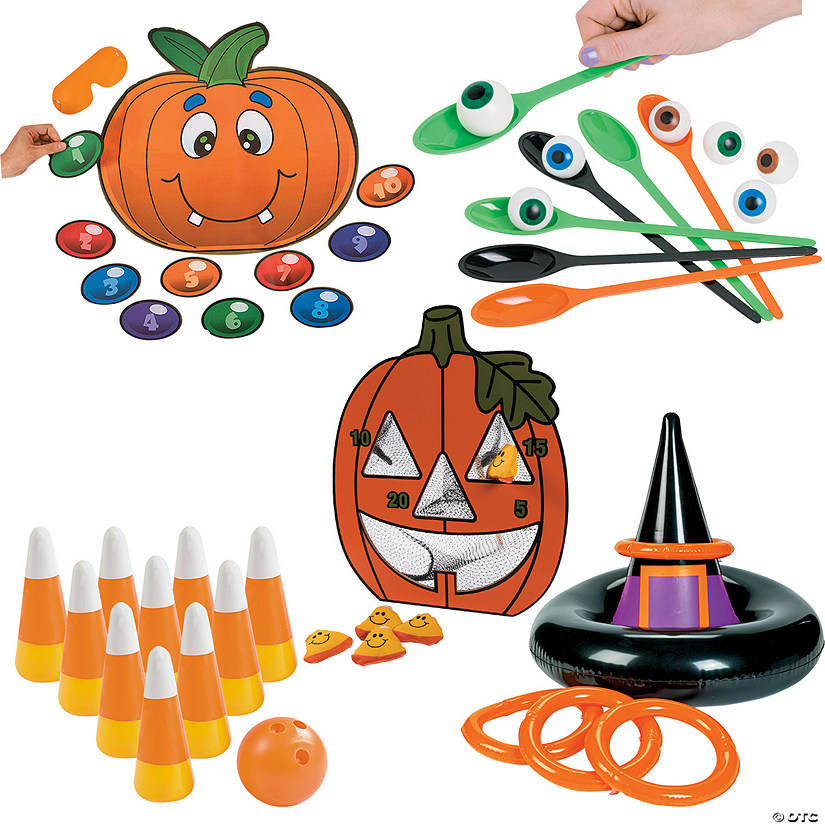Halloween Themed Classic Carnival & Party Games Kit - 5 Games Image