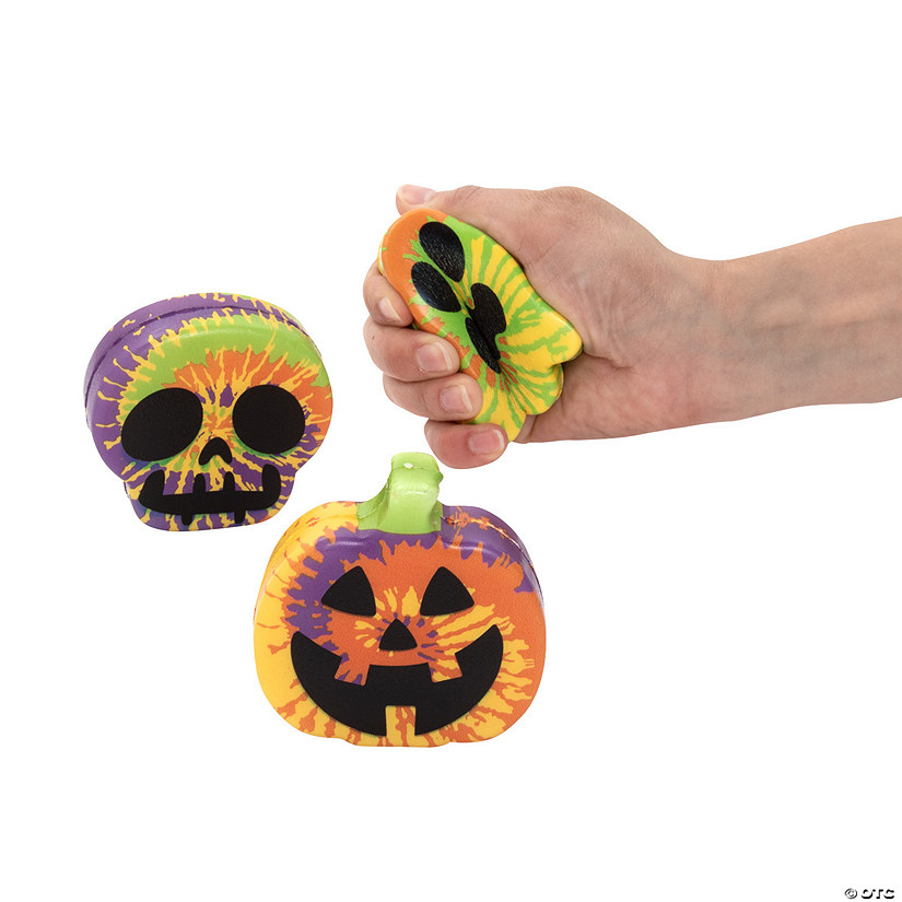 Halloween Tie Dye Stress Balls - 12 Pc. Image