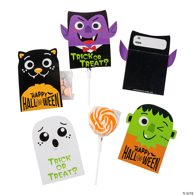 Halloween To/From Lollipop Covers - 24 Pc. Image