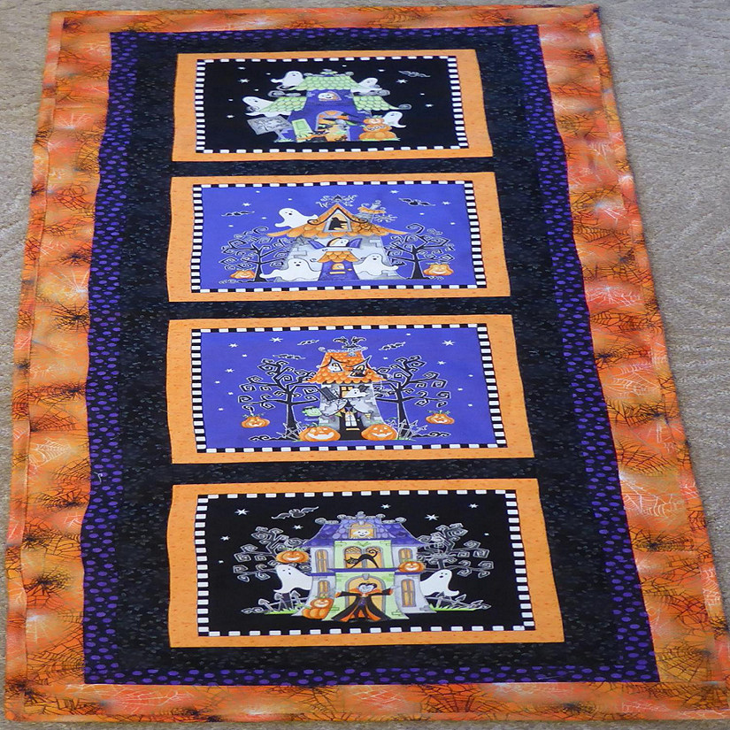 Halloween Wall Hanging Cotton Fabric Created and Quilted by Sue ...