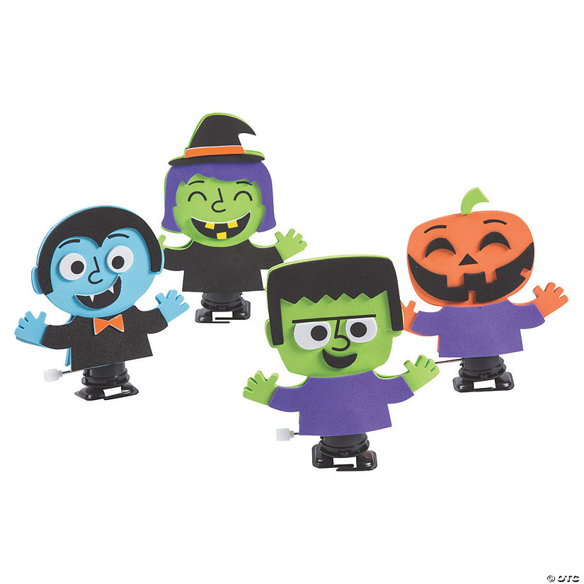 Halloween Wind-Up Monster Toy Craft Kit - Makes 12 Image
