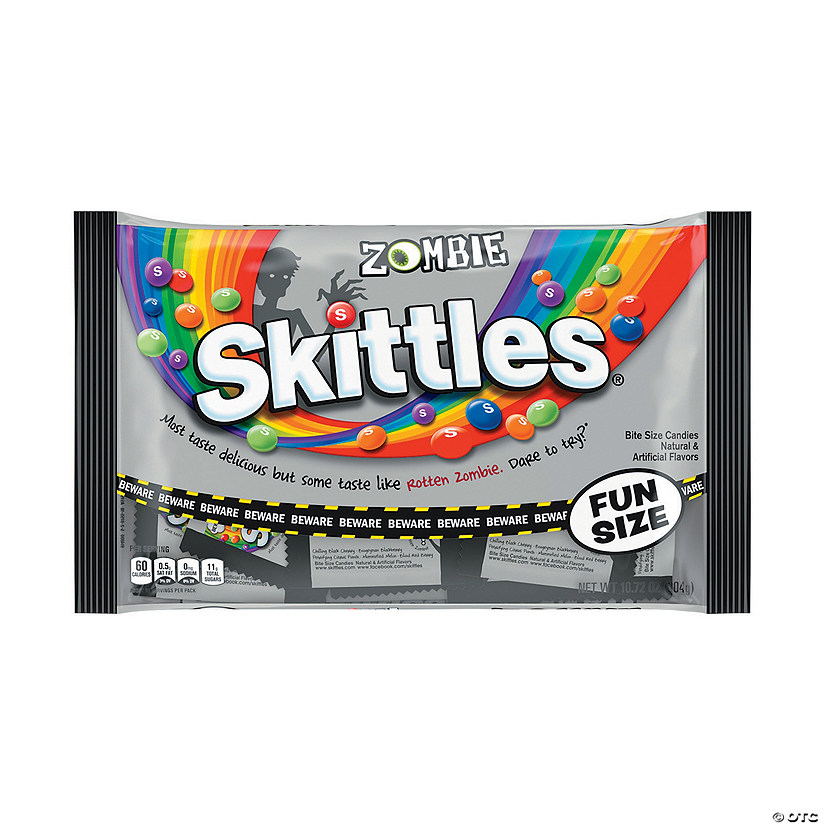Halloween Zombie Skittles<sup>&#174;</sup> Fun Size Fruit Candy Packs Image