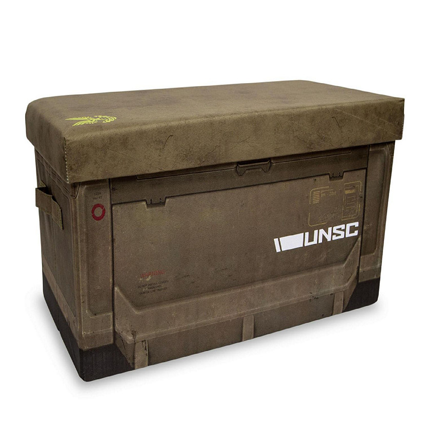 HALO Ammo Crate Collapsible Storage Bin Chest Organizer w/ Lid  24 x 12 Inches Image