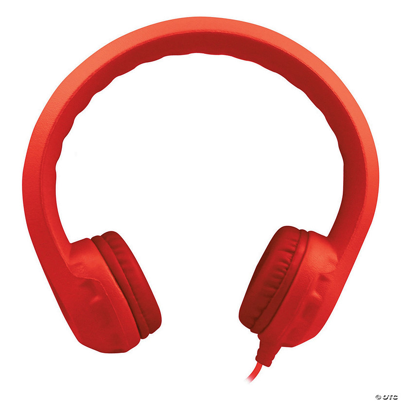 HamiltonBuhl Flex-Phones&#8482; Indestructible Foam Headphones, Red Image