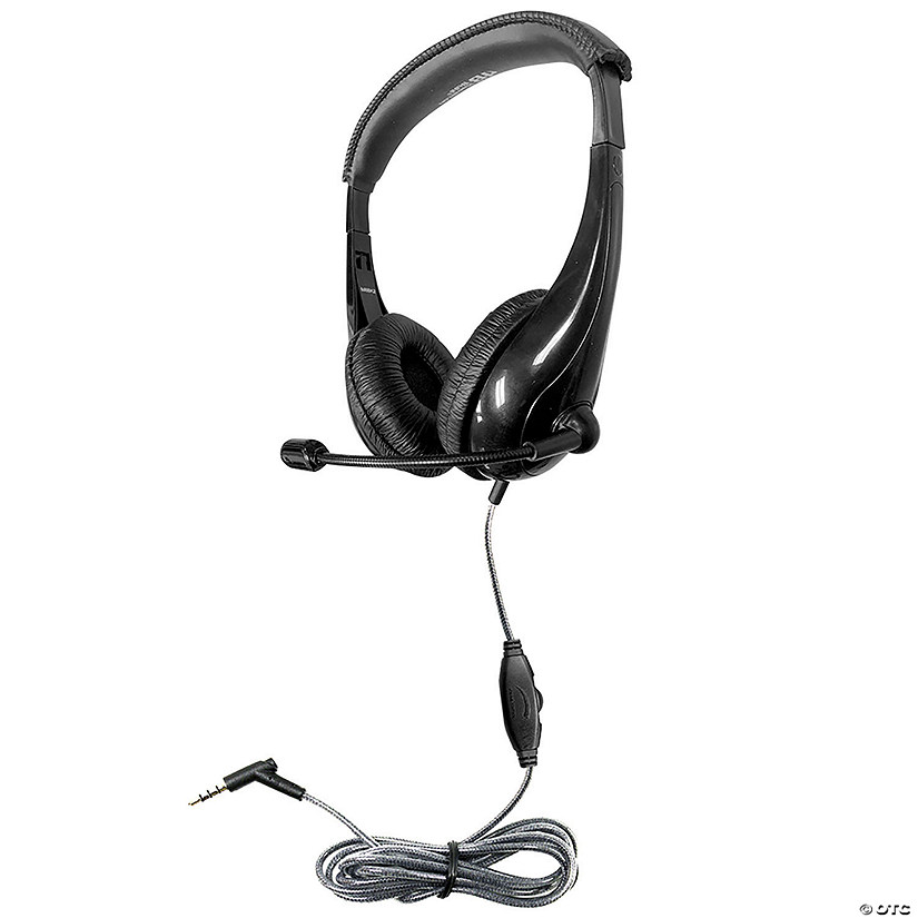 HamiltonBuhl Motiv8 TRRS Classroom Headset with Gooseneck Mic and In-line Volume Control Image