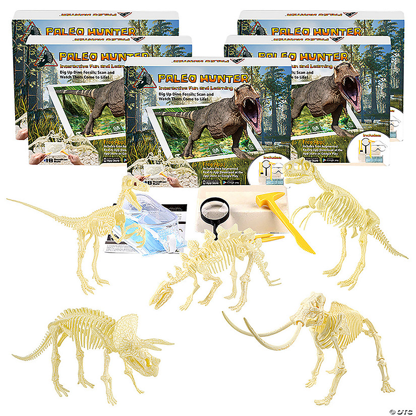 HamiltonBuhl Paleo Hunter Dig Kit for STEAM Education, All Five Dinosaurs Image