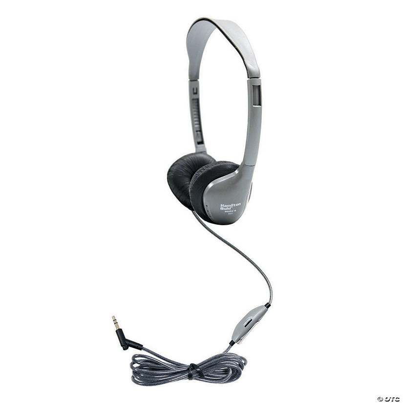 HamiltonBuhl Personal Stereo Mono Headphones - Orange, Qty 3 Image