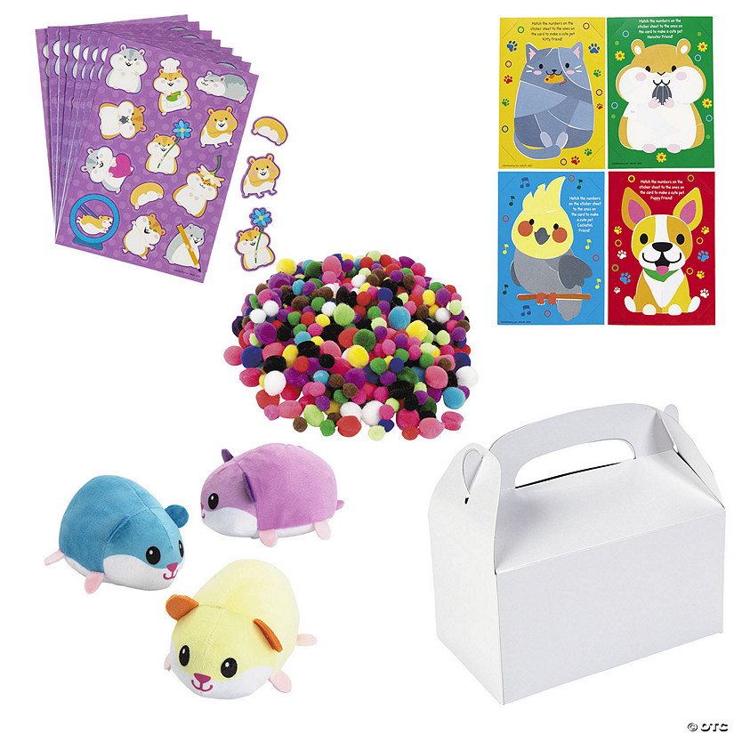 Hamster Handout with Color Your Own Carrier Kit for 12 Image