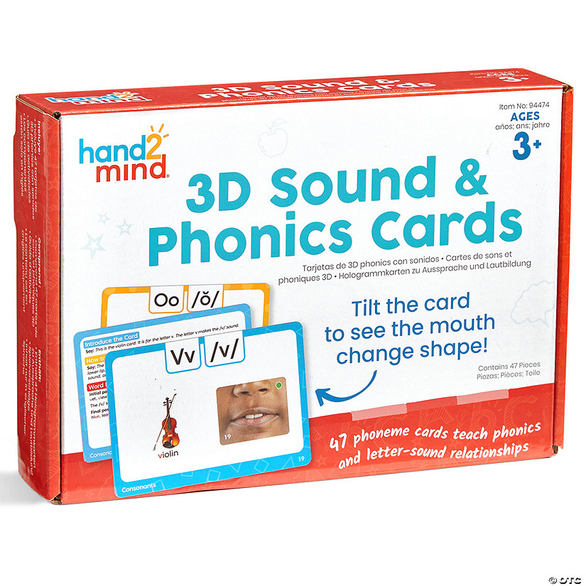 Hand2Mind 3D Sound and Phonics Cards Image