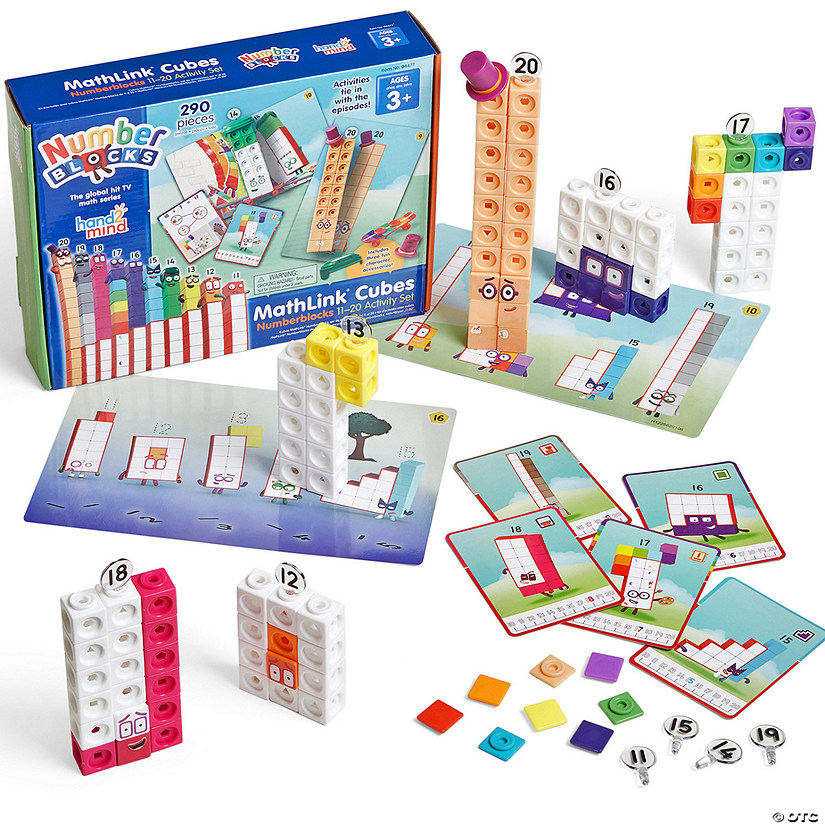 Hand2Mind Numberblocks MathLink Cubes 1120 Activity Set