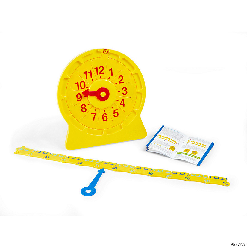 Hand2Mind NumberLine Clock, Magnetic Demonstration Clock Image