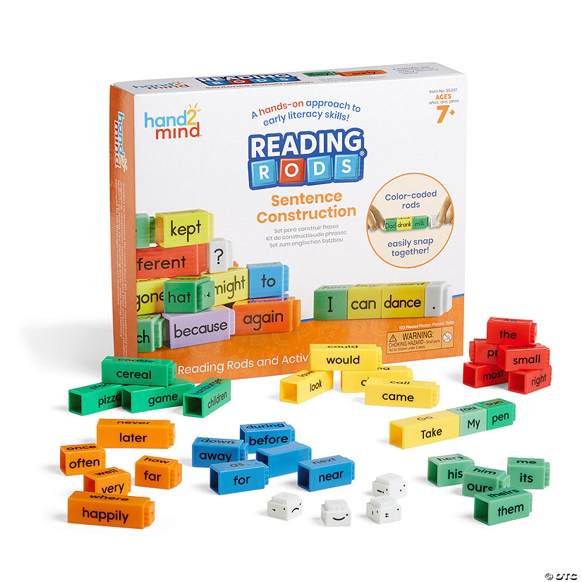 Hand2Mind Reading Rods Sentence Construction Set Image