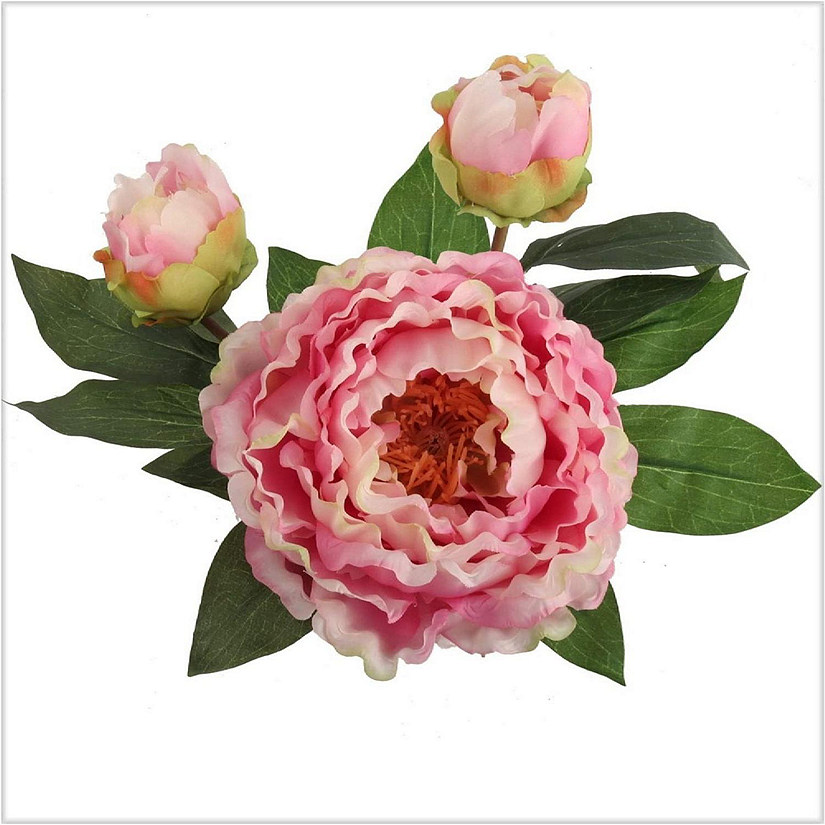 Handcrafted Artificial Peony Silk Flower Arrangement