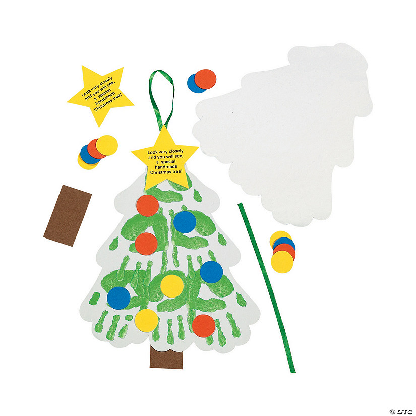 Handprint Christmas Tree Keepsake Craft Kit Discontinued