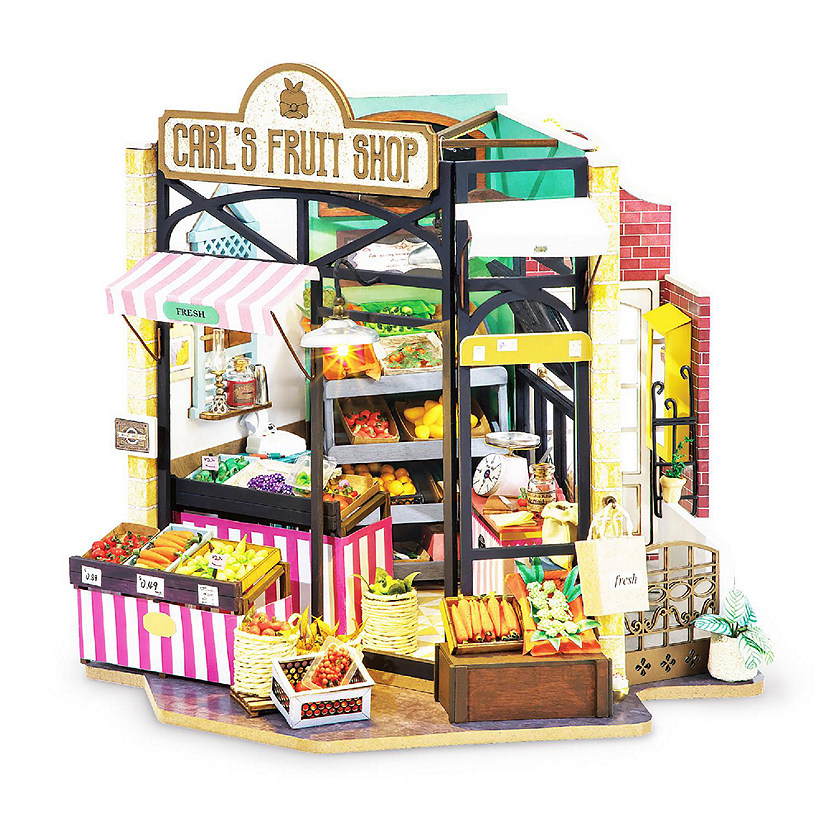 HandsCraft DIY 3D Dollhouse Puzzle - Carl's Fruit Shop 206pc Image