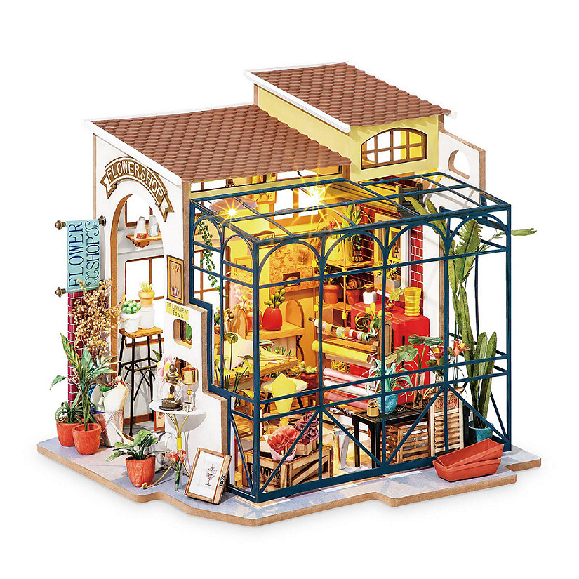 HandsCraft DIY 3D Dollhouse Puzzle - Emily's Flower shop Image