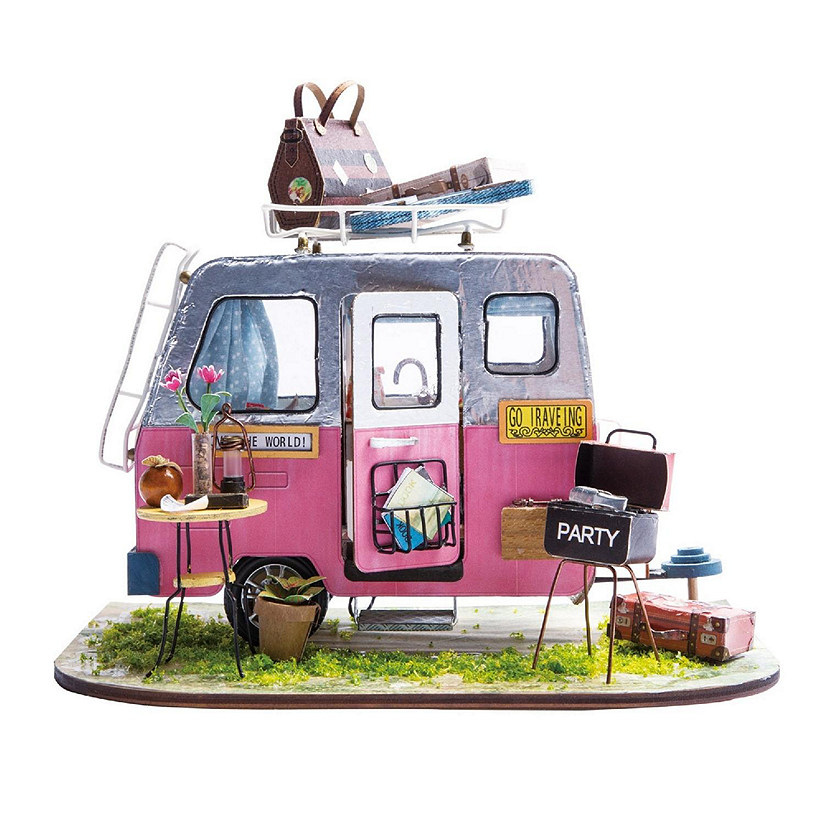 HandsCraft DIY 3D Dollhouse Puzzle - Happy Camper Image