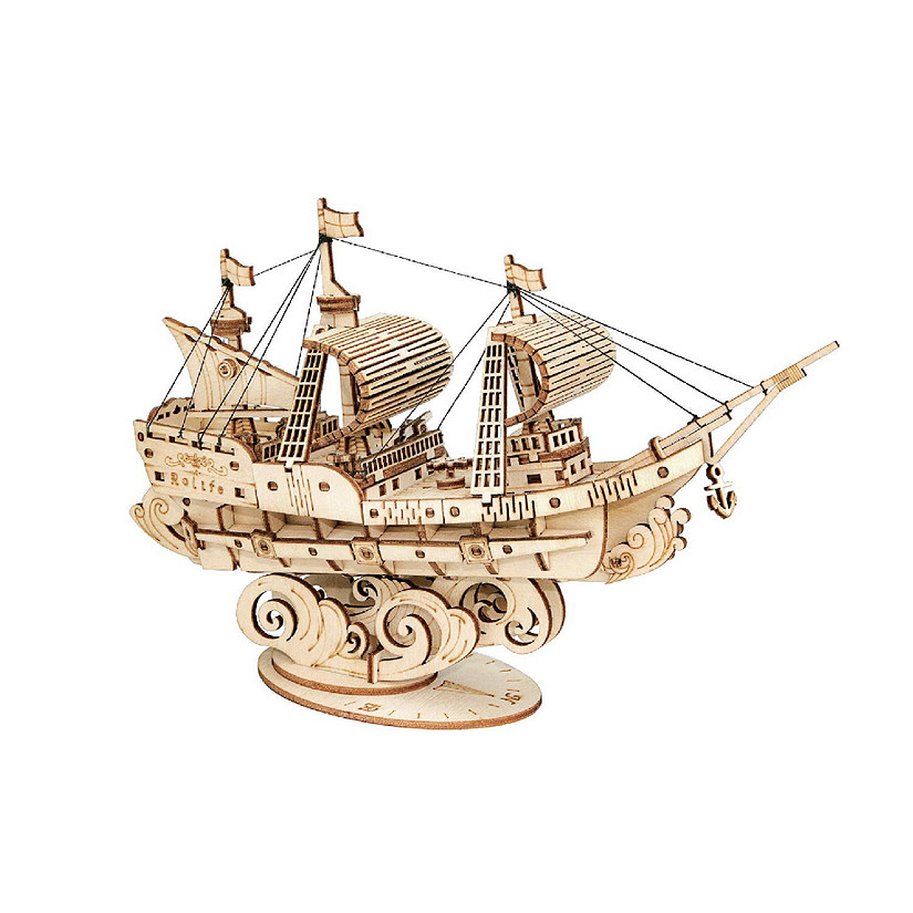 HandsCraft DIY 3D Wood Puzzle - Sailing Ship - 118pcs Image