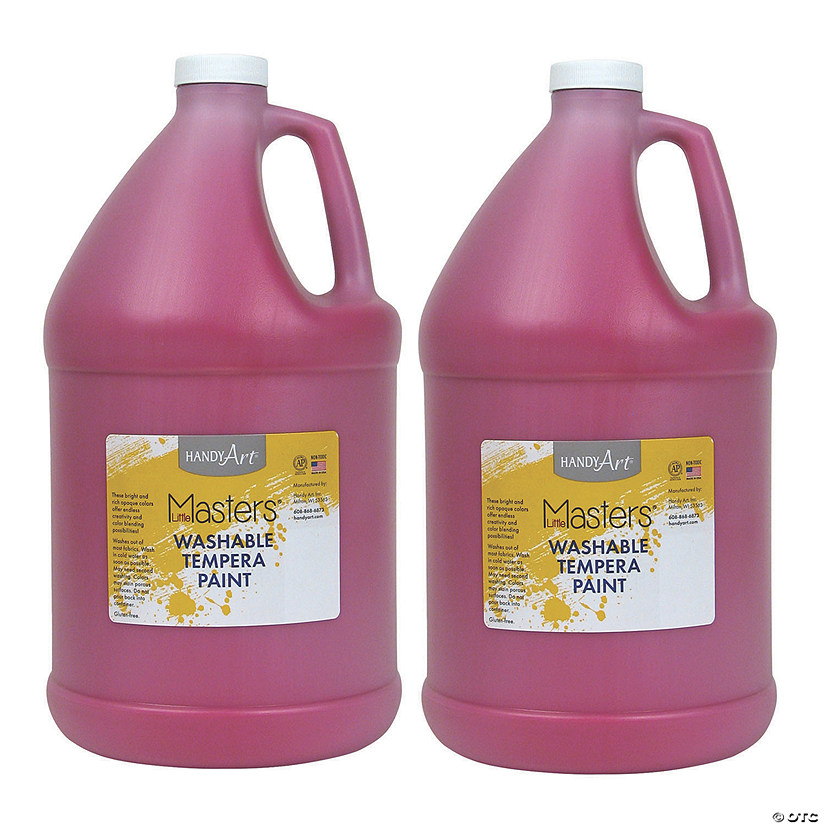Handy Art&#174; Little Masters&#8482; Washable Tempera Paint, Gallon, Magenta, Pack of 2 Image