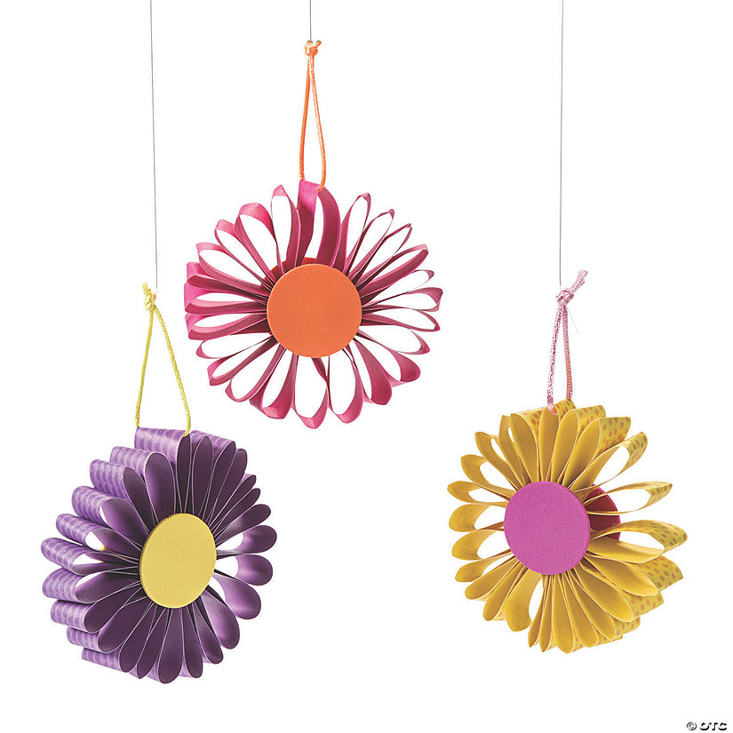 Hanging Flower Craft Kit - Makes 12 Image
