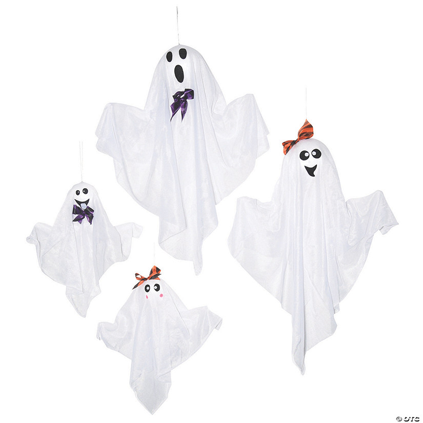 Hanging Ghost Family Halloween Decoration Set - 4 Pc. Image