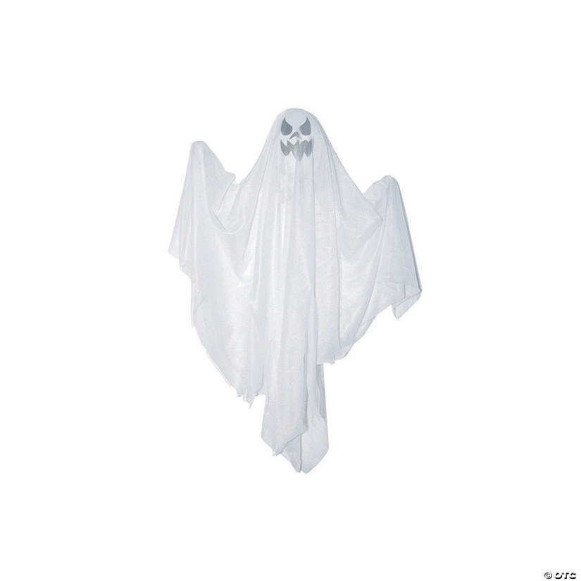 Hanging Ghost with Spooky Faces Halloween Decoration