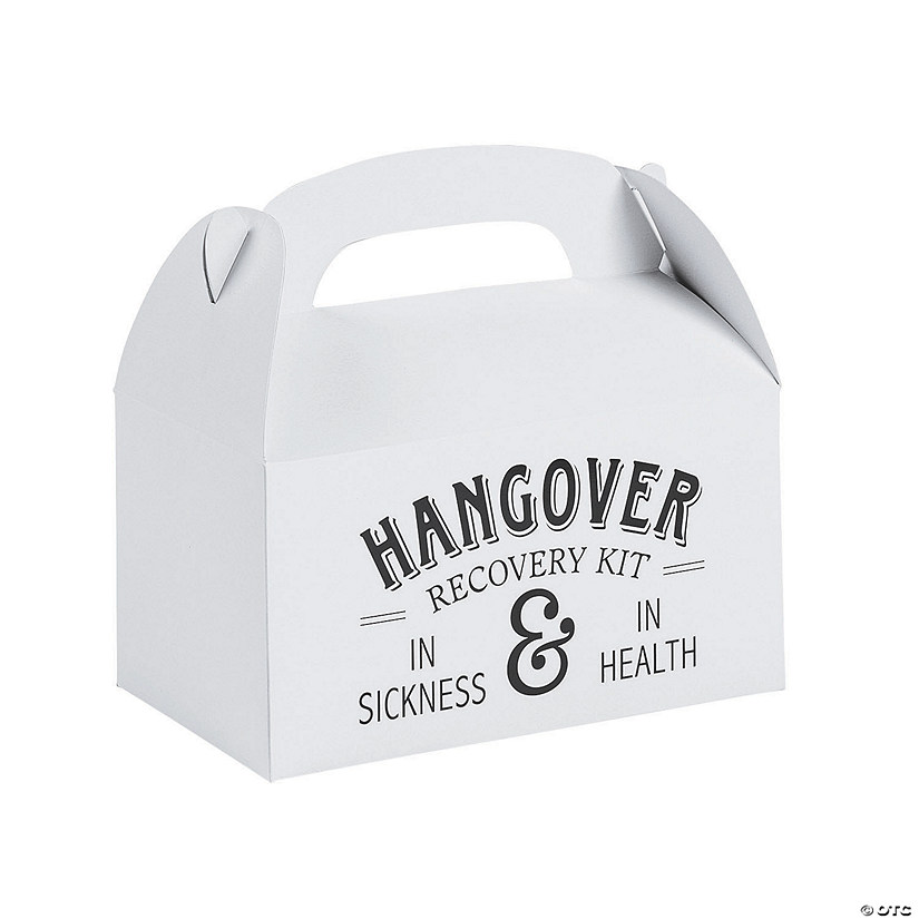 Hangover Rescue Wedding Favor Boxes - 12 Pc. Image
