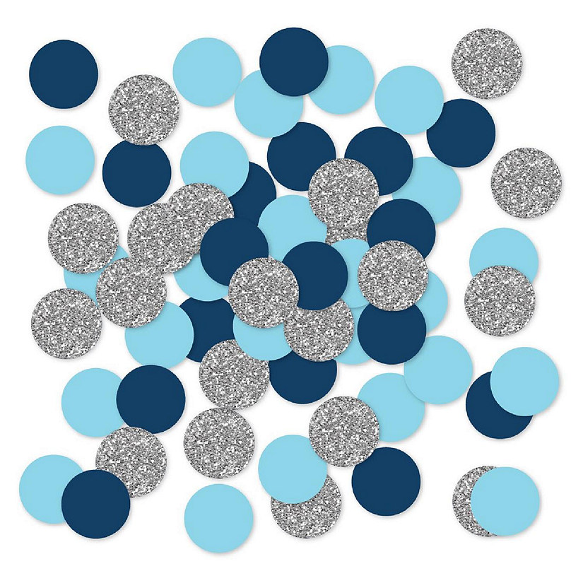 Hanukkah Blue Silver Confetti, 180-Pack Image
