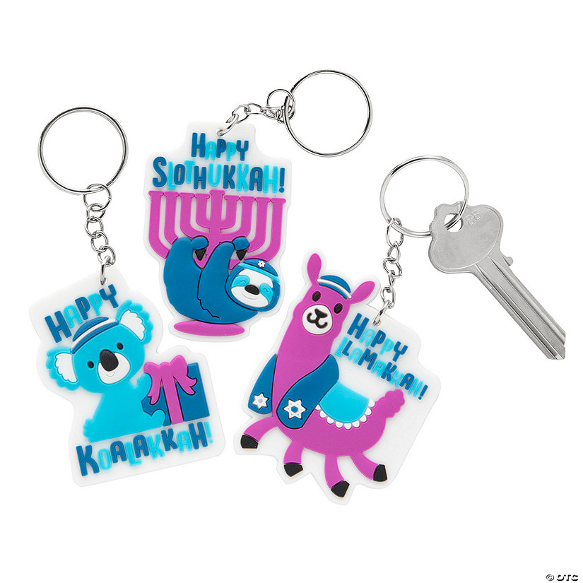 Hanukkah Keychains - 12 Pc. Image
