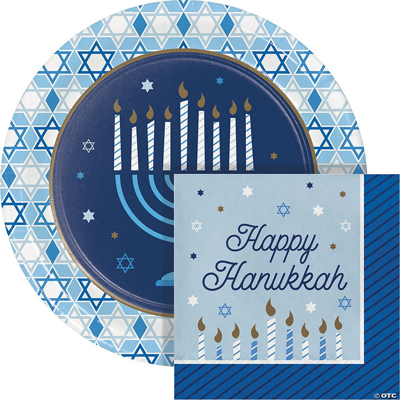 Hanukkah Plates and Napkins Kit Image