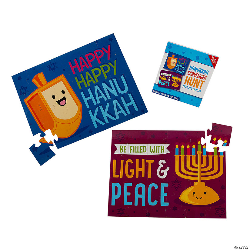 Hanukkah Puzzle Scavenger Hunt Game Image