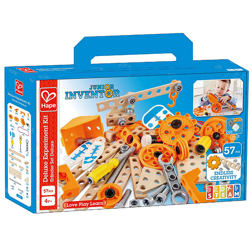 Hape Deluxe Experiment Kit &amp;#8211; Junior Inventor STEM Construction Set Image